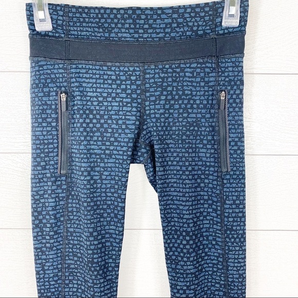 Lululemon Inspire ll Tights Shatter Weave Teal Training Gym Athletic - Picture 8 of 13